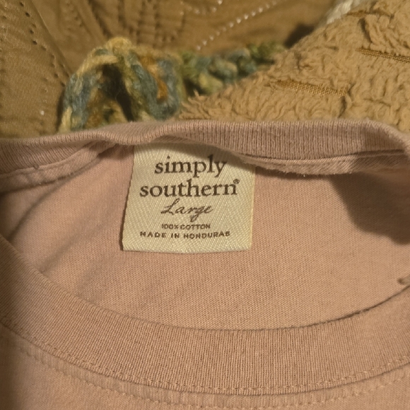 Simply Southern Nana Floral Long Sleeve Tee - Pink - Picture 3 of 5
